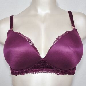 38DDD‎ Victoria's Secret Body By Victoria Lace Trim No Wire Nursing Bra Burgundy